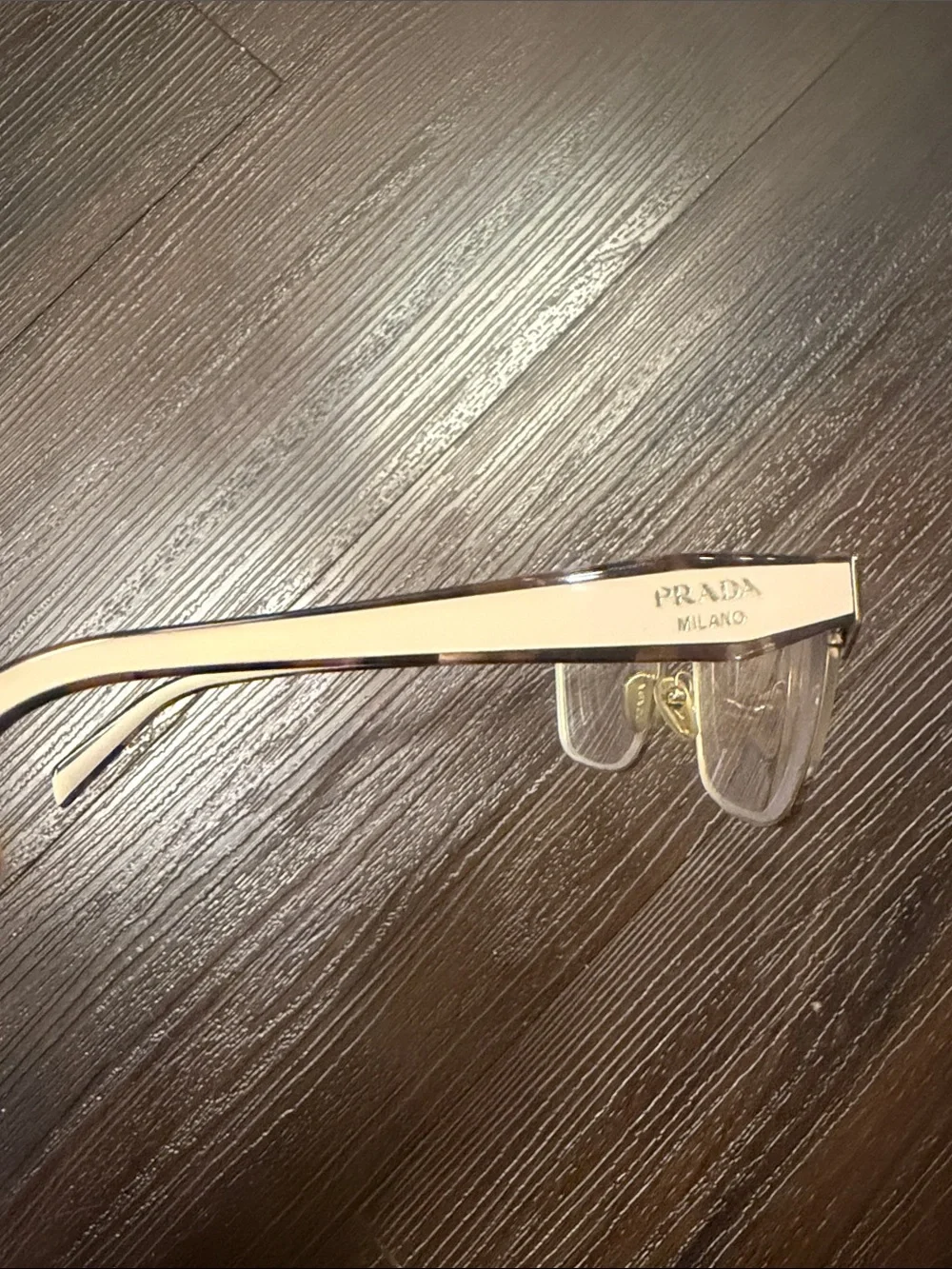 Prada Women Brown and Gold Optical Glasses